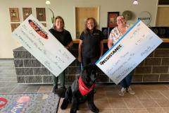 Big checks for Czar's Promise! This donation will help provide TEN chemo treatments!
